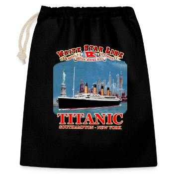 TITANIC creation Louis RUNEMBERG © Adagp - Gift Bag 40 x 50 cm - black - Front