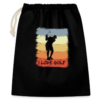 Golf Enthusiast - Gift Bag 40 x 50 cm - black - Front