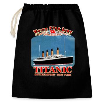 TITANIC Kreation Louis RUNEMBERG © Adagp - Geschenkbeutel aus Baumwolle (40 x 50 cm) - Schwarz - Vorne
