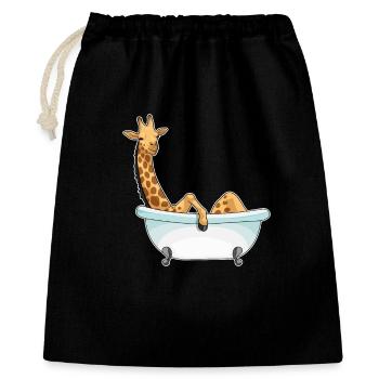 Giraffe Bath Bathtub - Gift Bag 40 x 50 cm - black - Front