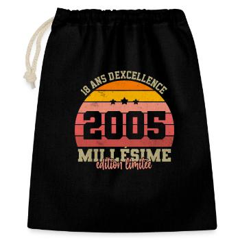 Vintage 2005 - Gift Bag 40 x 50 cm - black - Front