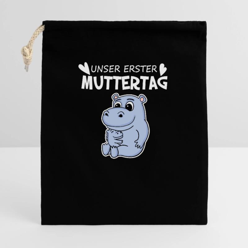 Muttertag - erster Muttertag Geschenk Geschenkbeutel aus Baumwolle (40 x 50 cm)