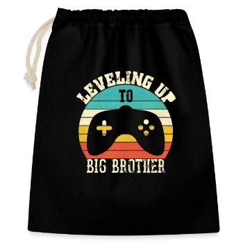 Monter de niveau vers Big Brother - Sac cadeau 40 x 50 cm - noir - Devant