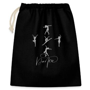 Dance - Dancing Lovers - Geschenkbeutel aus Baumwolle (40 x 50 cm) - Schwarz - Vorne