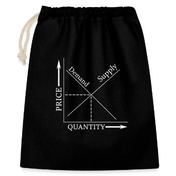 Capitalist Conservative Investor Economics - Geschenkbeutel aus Baumwolle (40 x 50 cm) - Schwarz - Vorne