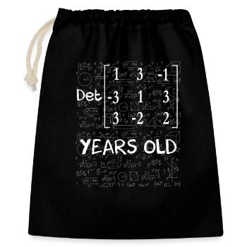 50th anniversary 50 years matrix determinant - Gift Bag 40 x 50 cm - black - Front