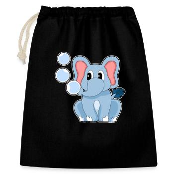 Cute elephant - Gift Bag 40 x 50 cm - black - Front