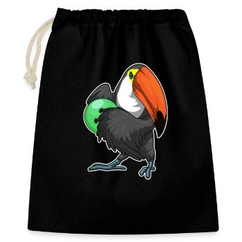 Boule de bowling Toucan - Sac cadeau 40 x 50 cm - noir - Devant