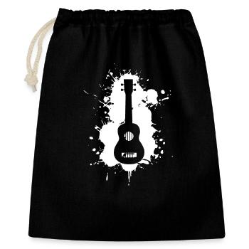 Funny ukulele music - Gift Bag 40 x 50 cm - black - Front