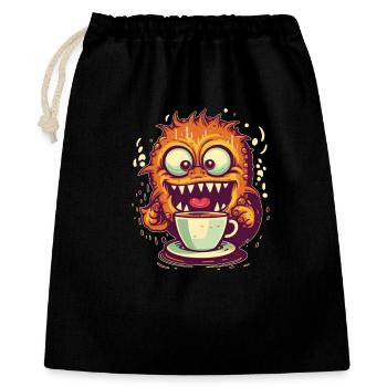 Coffee monster - Gift Bag 40 x 50 cm - black - Front