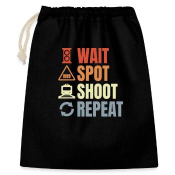 Railroad worker routine - Gift Bag 40 x 50 cm - black - Front
