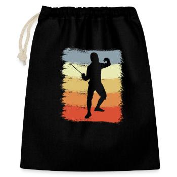 Fencer vintage look - Gift Bag 40 x 50 cm - black - Front
