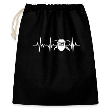 Welder heart palpitations - Gift Bag 40 x 50 cm - black - Front