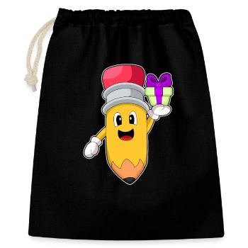 Forfait de Noël crayon - Sac cadeau 40 x 50 cm - noir - Devant