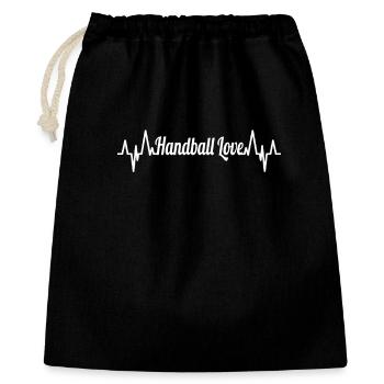 Handball Palpitations ECG - Gift Bag 40 x 50 cm - black - Front