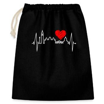 Venice Skyline Heartbeat Italy I Love Venezia - Gift Bag 40 x 50 cm - black - Front