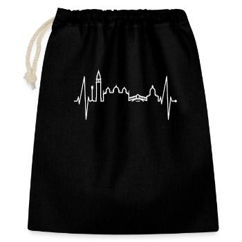 Venice Skyline Heartbeat Italy I Love Venezia - Gift Bag 40 x 50 cm - black - Front