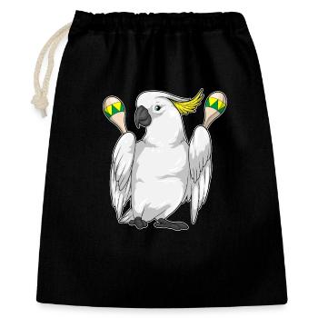 Parrot Musician Rattle Music - Gift Bag 40 x 50 cm - black - Front