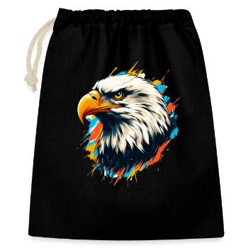 Pygargue à tête blanche - Sac cadeau 40 x 50 cm - noir - Devant