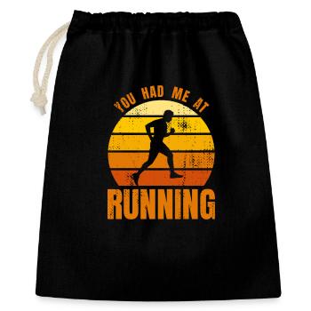 Running lover - Gift Bag 40 x 50 cm - black - Front
