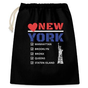 New York City Five Boroughs Love New York Bronx - Gift Bag 40 x 50 cm - black - Front