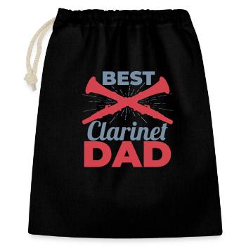 Clarinets Dad - Gift Bag 40 x 50 cm - black - Front