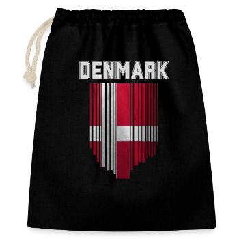 Flag of Denmark, Danish pride - Gift Bag 40 x 50 cm - black - Front