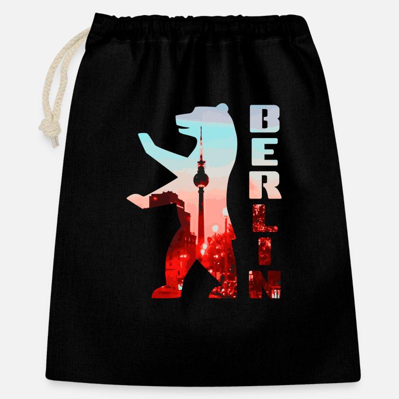 Berlin Bear - Gift Bag 40 x 50 cm - black