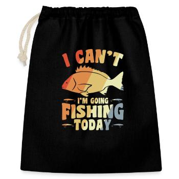 Blague de pêcheur - Sac cadeau 40 x 50 cm - noir - Devant