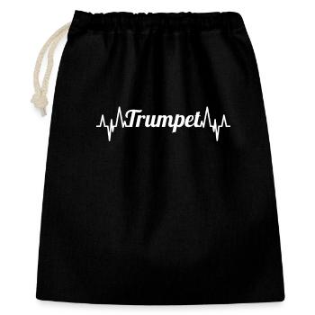 Trumpets Heartbeat - Gift Bag 40 x 50 cm - black - Front
