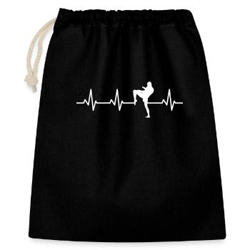 Kickboxer ECG palpitations - Gift Bag 40 x 50 cm - black - Front