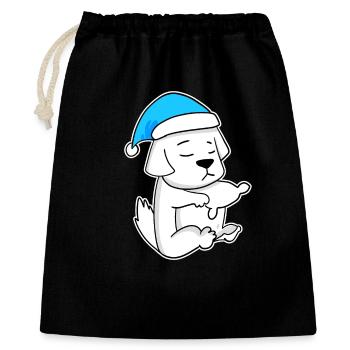 Pyrenean Mountain Dog Sleeping Fatigue Dog - Gift Bag 40 x 50 cm - black - Front