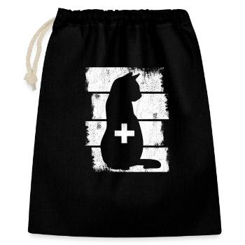 Cat Vet - Gift Bag 40 x 50 cm - black - Front