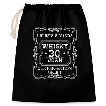 i bi wia a guada Whisky 30 Joah à la perfection - Sac cadeau 40 x 50 cm - noir - Devant