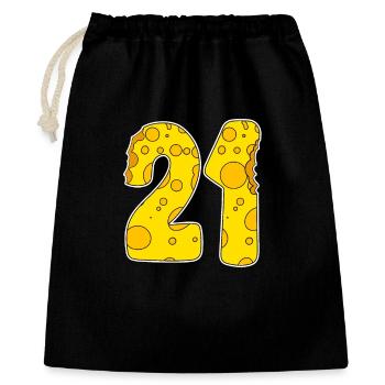 21 years old Lustig Käse - Gift Bag 40 x 50 cm - black - Front