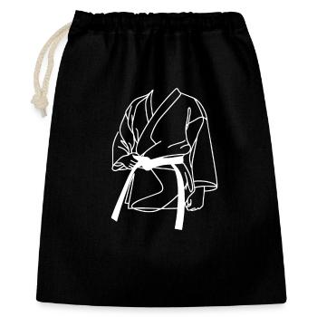 Croquis de karatéka - Sac cadeau 40 x 50 cm - noir - Devant