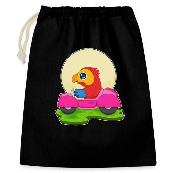 Voiture de perroquet - Sac cadeau 40 x 50 cm - noir - Devant