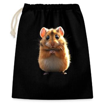 Hamster, Rodent, Golden Hamster, European Hamster, Hamster - Gift Bag 40 x 50 cm - black - Front