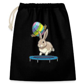 Bunny Easter Fitness - Sac cadeau 40 x 50 cm - noir - Devant