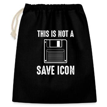 Nerd - Gift Bag 40 x 50 cm - black - Front
