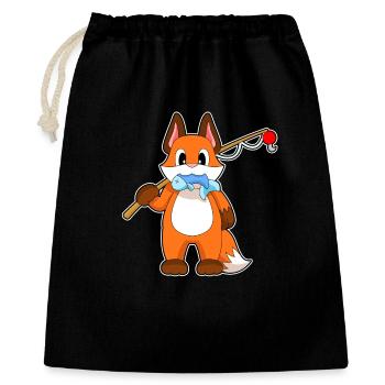 Fox Angler Pêche Aux Poissons - Sac cadeau 40 x 50 cm - noir - Devant