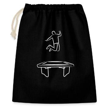 Funny trampoline jumper - Gift Bag 40 x 50 cm - black - Front
