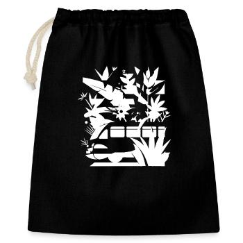 Cartoon Railroad - Gift Bag 40 x 50 cm - black - Front
