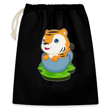 Mug Tigre - Sac cadeau 40 x 50 cm - noir - Devant