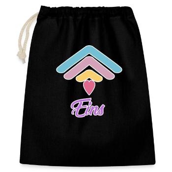 Motif de bébé arc-en-ciel 1er anniversaire - Sac cadeau 40 x 50 cm - noir - Devant