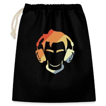 Gamer Vintage Look - Sac cadeau 40 x 50 cm - noir - Devant