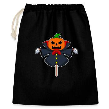 Scarecrow Halloween Pumpkin - Gift Bag 40 x 50 cm - black - Front