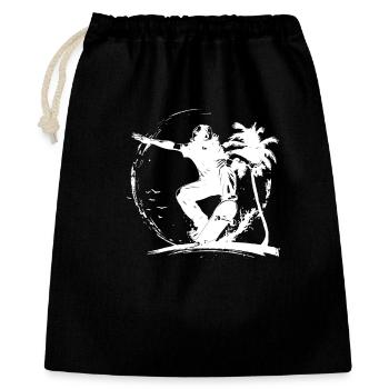 Skateboarding Drawing - Gift Bag 40 x 50 cm - black - Front