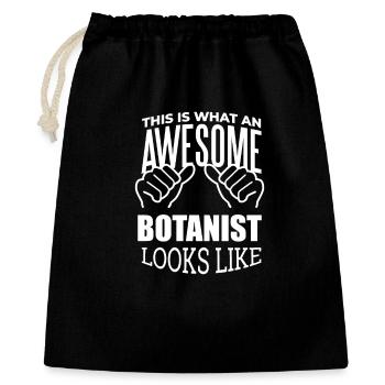 botanique - Sac cadeau 40 x 50 cm - noir - Devant