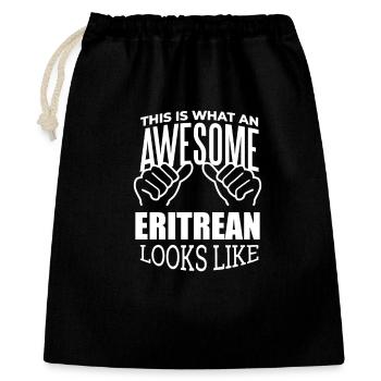 Eritrea - Gift Bag 40 x 50 cm - black - Front